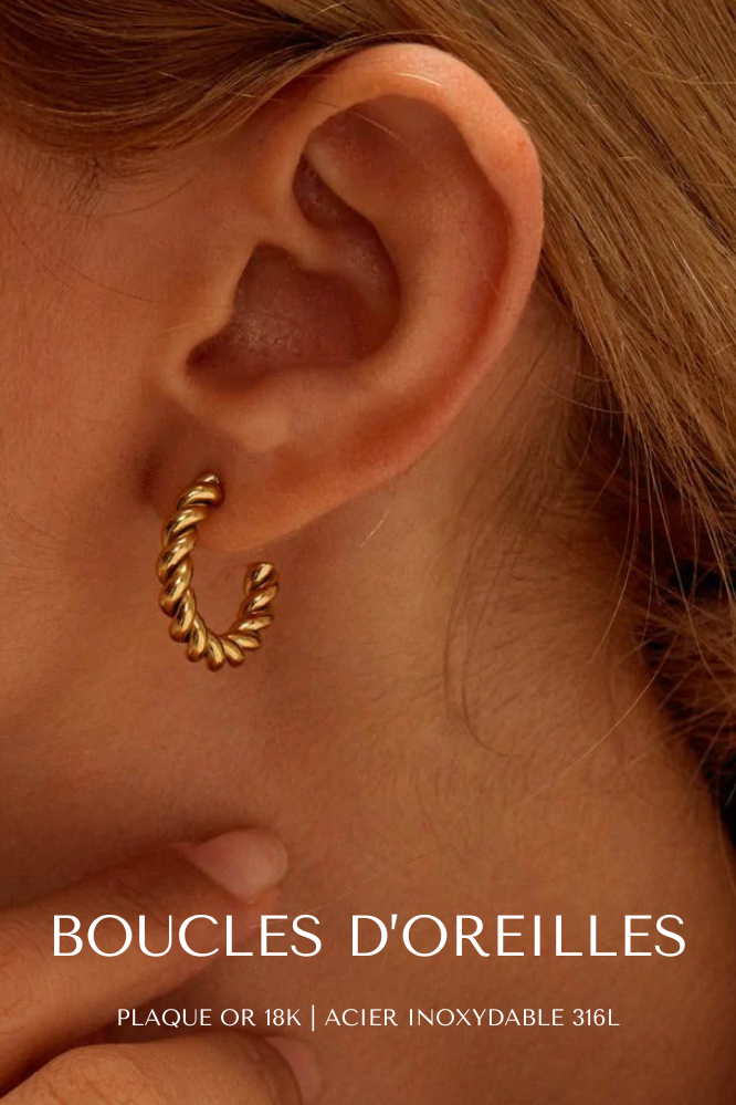 Boucles d'oreilles résistantes à l'eau