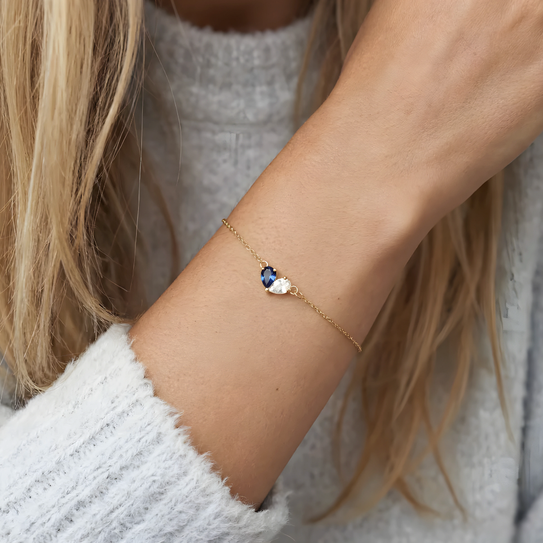 BRACELET DEUX CŒURS  – NOTRE LIEN