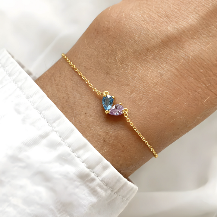 BRACELET DEUX CŒURS  – NOTRE LIEN
