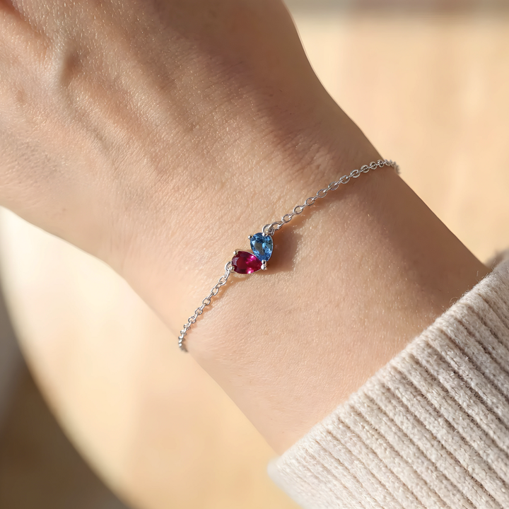 BRACELET DEUX CŒURS  – NOTRE LIEN