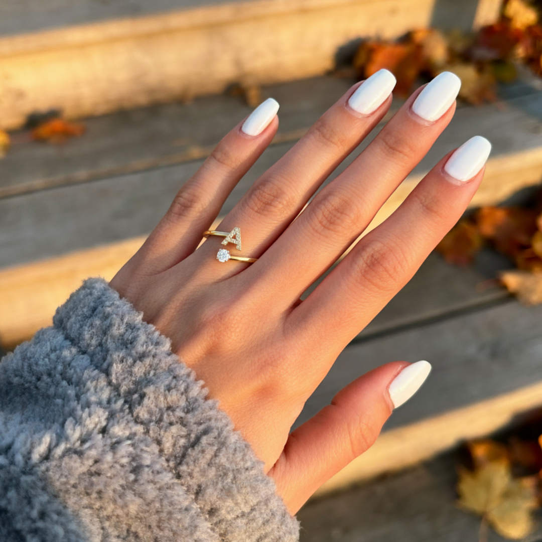 BAGUE AJUSTABLE CLASSIC AVEC INITIALES