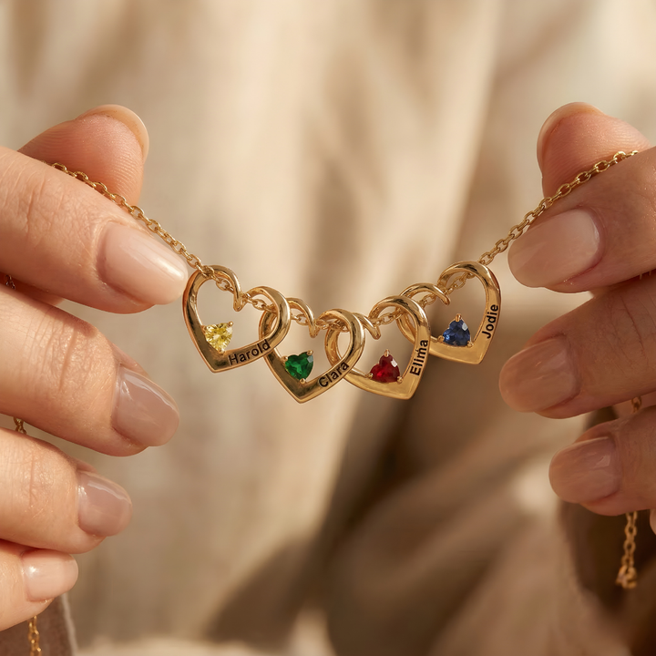 COLLIER CŒURS ENTRELACÉS À MA MÈRE