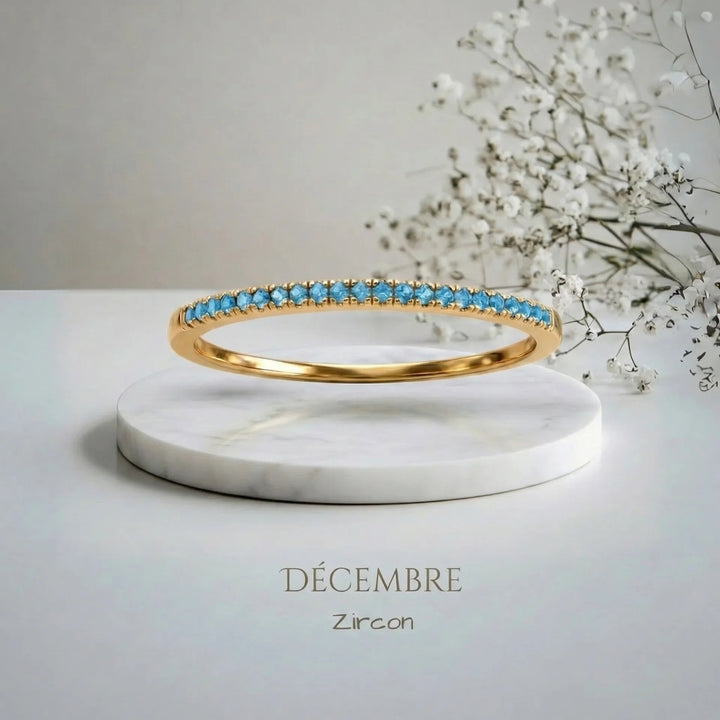 BAGUE AVEC PIERRE DE NAISSANCE