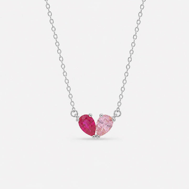 COLLIER DUO AVEC PIERRES DE NAISSANCE