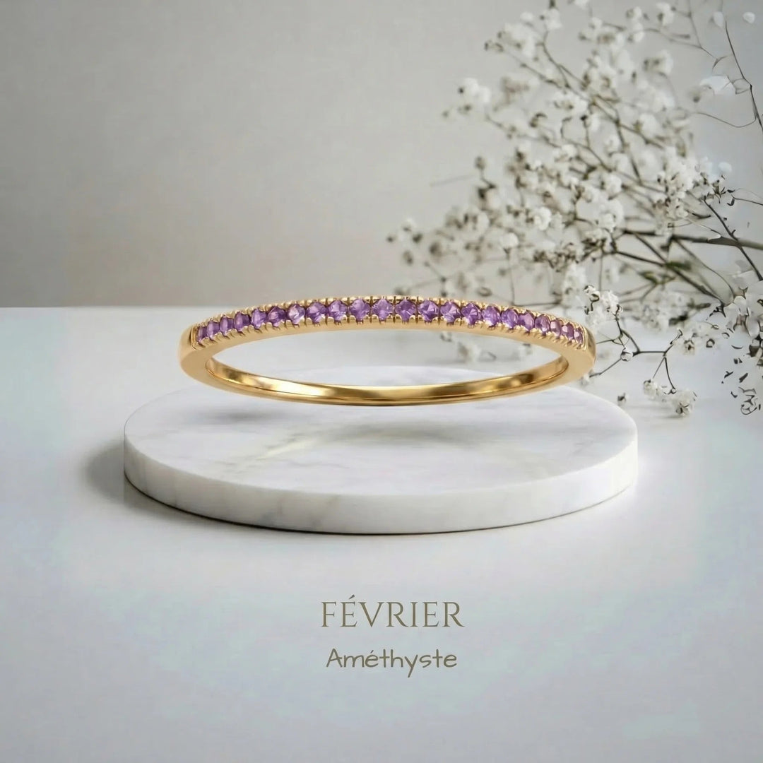 BAGUE AVEC PIERRE DE NAISSANCE