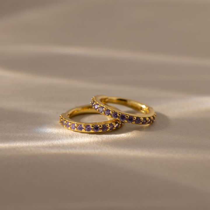 Birthstone Clicker Huggies