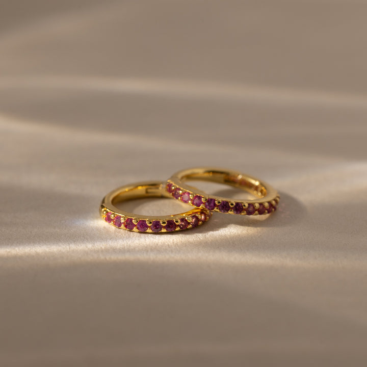 Birthstone Clicker Huggies