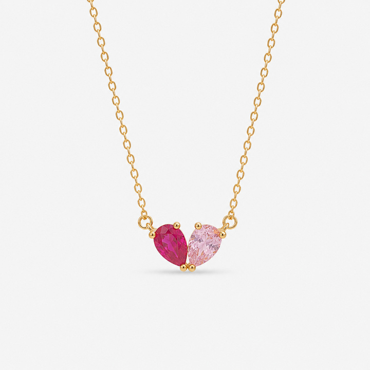 COLLIER DUO AVEC PIERRES DE NAISSANCE