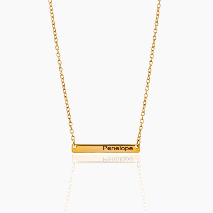 Engravable Bar Necklace