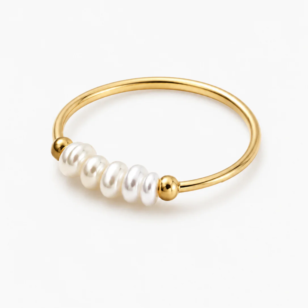 BAGUE AVEC PERLES D'EAU DOUCE