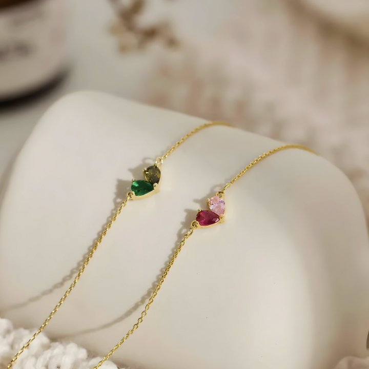 BRACELET DEUX CŒURS  – NOTRE LIEN