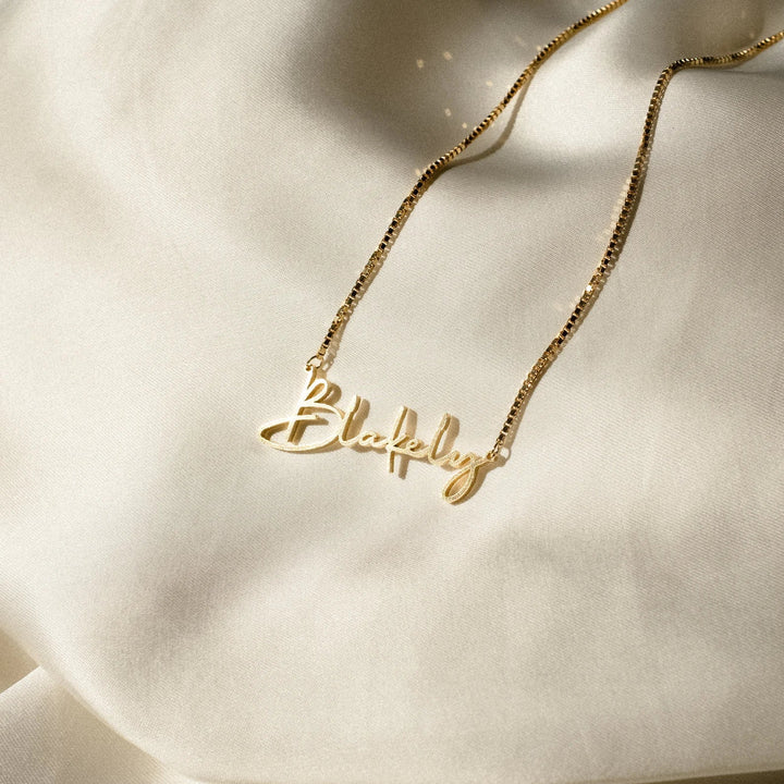 COLLIER PERSONNALISÉ AVEC PRÉNOM ÉCRIT À LA MAIN