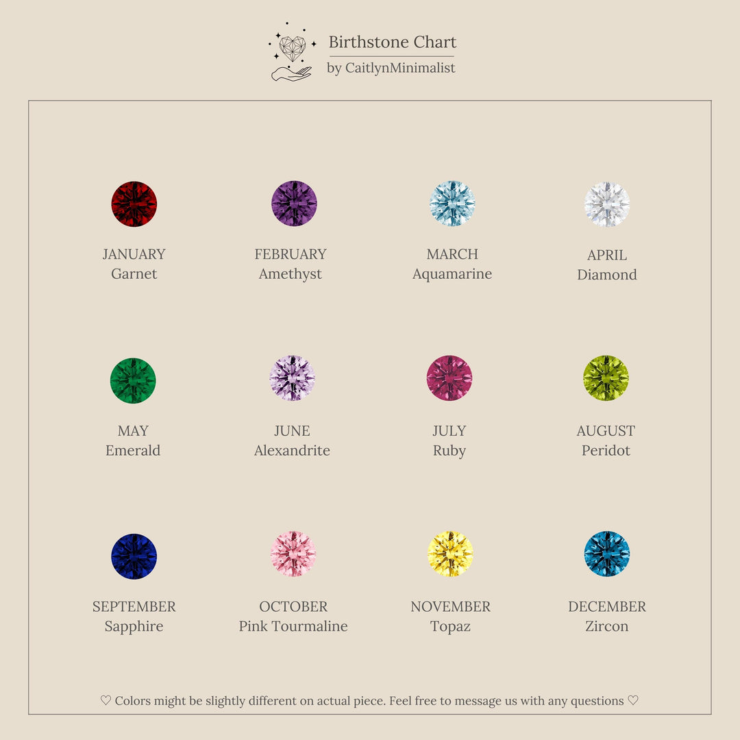 Birthstone Clicker Huggies