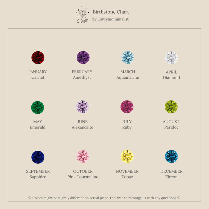 Birthstone Clicker Huggies