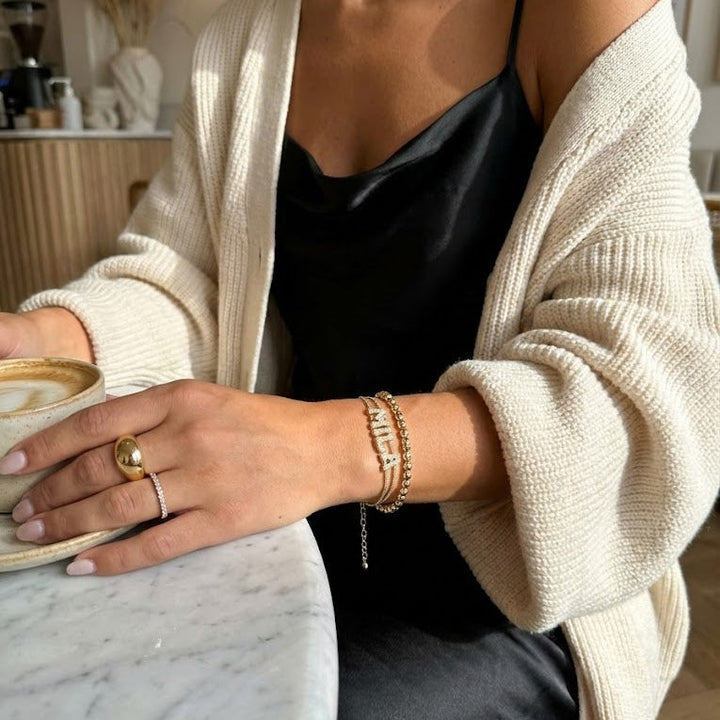 BRACELET AVEC PRÉNOM EN BULLES